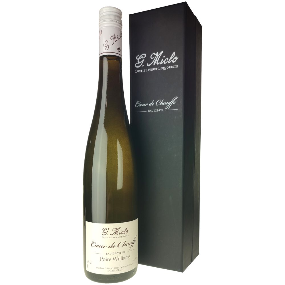 Eau-de-Vie de Poire Williams Coeur de Chauffe, Distillerie Miclo 2 Eau de Vie de Poire Williams Coeur de Chauffe Distillerie Miclo